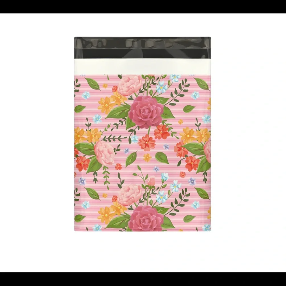 25 10X13 Rose Poly Mailers Flat Shipping Envelopes - Picture 7 of 7